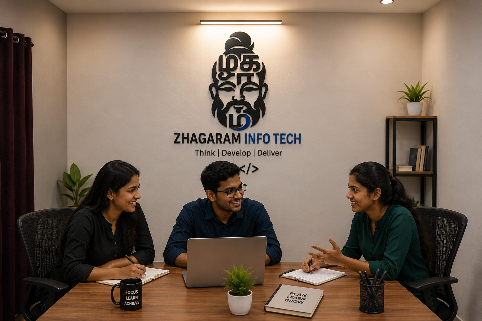 Zhagaram Info Tech software development team at work